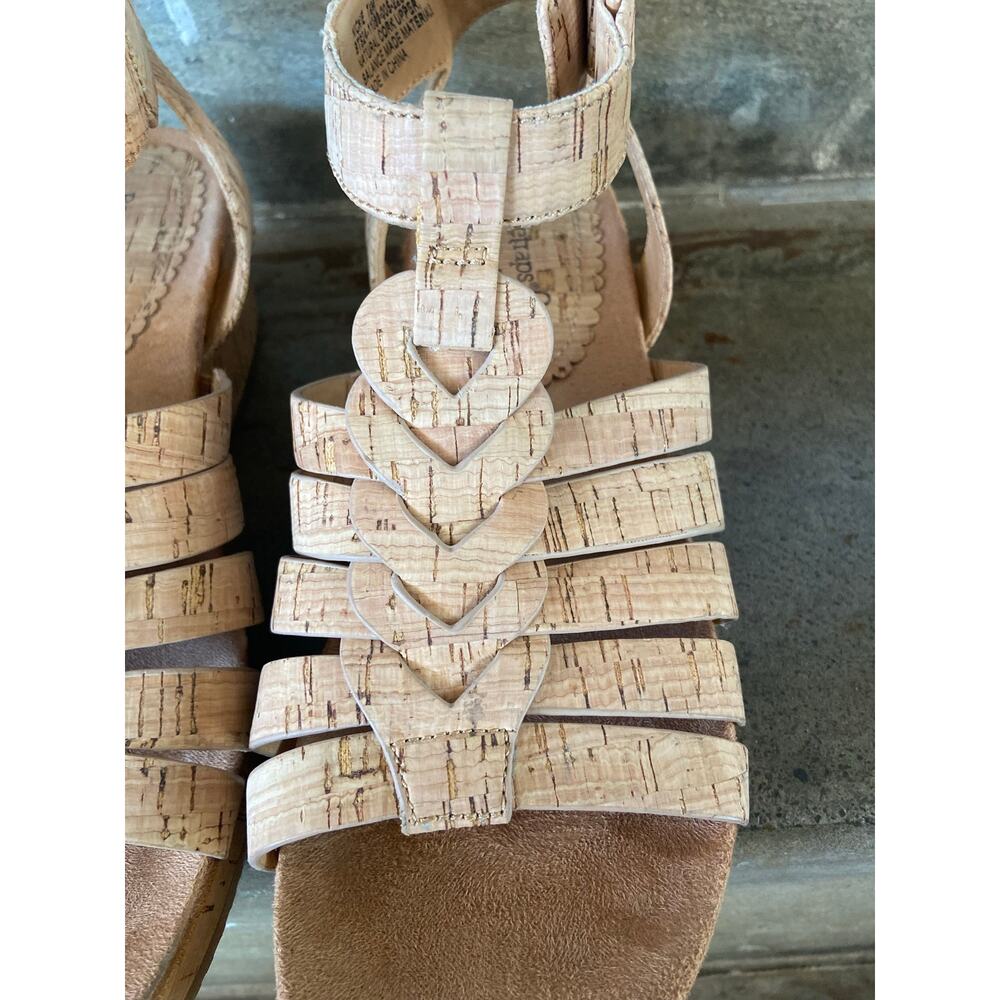 Baretraps Nickie natural cork gladiator style wedge sandal - Picture 5 of 11